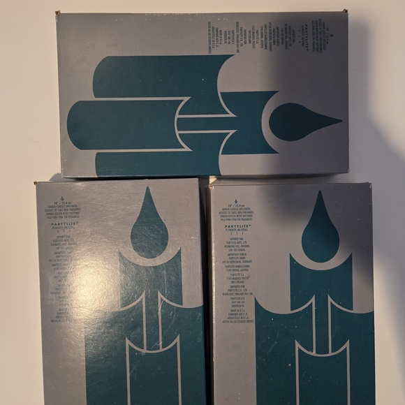 Set of Colorful PartyLite Taper Candles - Picture 2 of 7